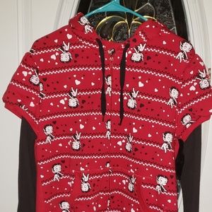 *EUC Red Betty Boop Jr. Size XL 15/17 Hoodie